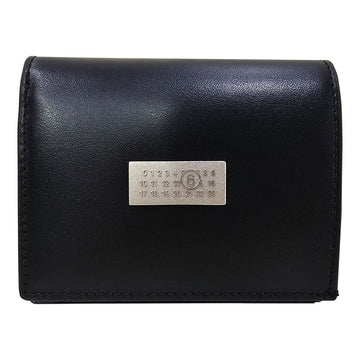MAISON MARGIELA レザー トライフォールド 財布 ブラック 158298152 [P]