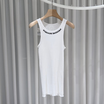 Chrome Hearts Scroll Neck Logo Tank Top White (A Grade/S) 158299285 [P]