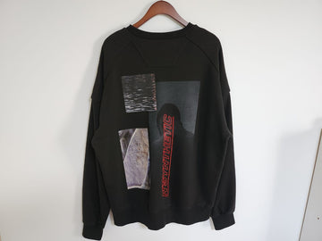 Juun.j Black Logo Printing Patch Oversized Men's Sweatshirt JC9841P215 158299432 [P]