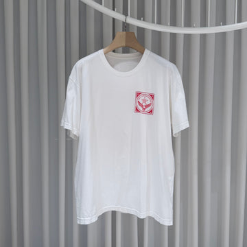 CHROME HEARTS (Aランク/XL) / スケルトン スカル 半袖 Tシャツ ホワイト 158299481 [P]