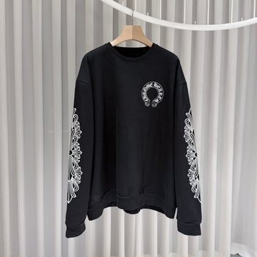 Chrome Hearts Horseshoe Floral Sweatshirt Black 158299653 [P]