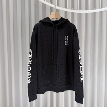 CHROME HEARTS (S-grade/XL) / Flasche Kreuz Monogramm Hufeisen Hoodie Schwarz 158299669 [P]