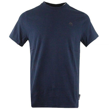 MOOSE KNUCKLES Logo-Print T-Shirt M13MT719 Navy 46746596 [P]