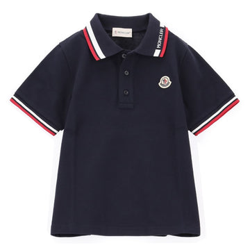 Moncler Kids Logo Patch Polo Short Sleeve T-Shirt 8496W 778-K 158306958 [P]