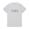 SPORTY & RICH Unisex T-Shirt mit Kurzarm in Weiß/Rubin/Alpin/Paris Blau NY 94 144730763 [P]
