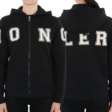 Moncler Kids Lettering Hooded Zip Jacket (Black) 8G00004 899PS 999 12,14A 56652331 [P]