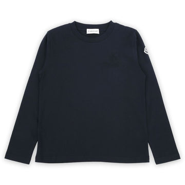 Moncler Kids Embossed Logo Long Sleeve T-Shirt (Navy) 8D00005 83907 778 8,10A 69348956 [P]