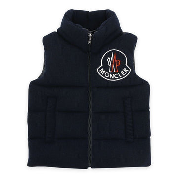 MONCLER Kids Big Logo Corduroy Weste (Navy) 1A00064 M1241 750 60546994 [P]