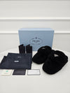 Prada Shearling Mule Triangle Logo 1D109 35.5 158310754 [P]