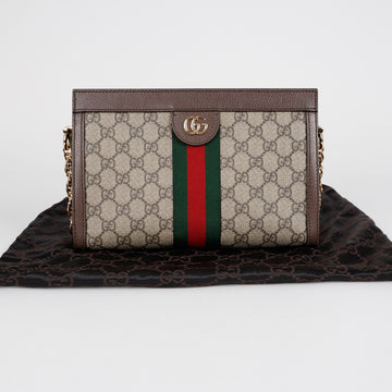 GUCCI Ophidia GG Kleine Schultertasche Braun 157797537 [P]