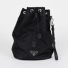 Prada Re-Nylon Bucket Strap Pouch Black 157896167 [P]