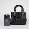 DIOR Klein Leder Damen Tote Bag Schwarz 158090206 [P]