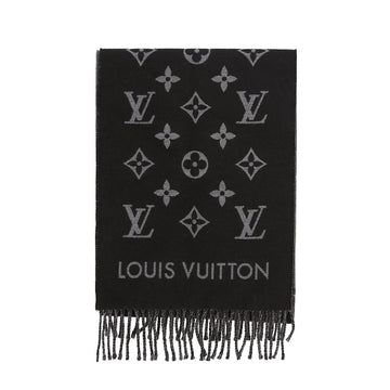 Louis Vuitton All About Monogram Scarf Black 157911185 [P]