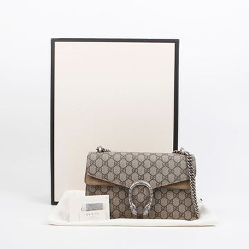 Gucci Dionysus GG Supreme Small Shoulder Bag Sand 158092932 [P]