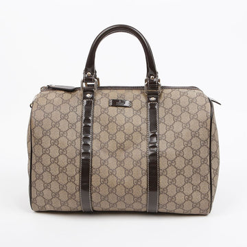 Gucci GG Supreme Canvas Boston Bag Dark Brown 158155371 [P]
