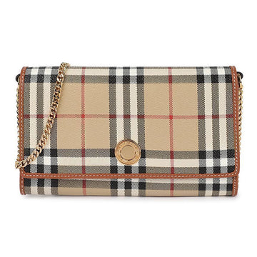 Burberry Check Women's Chain Strap Wallet 87972685 [P]