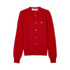 COMME DES GARCONS N007 051 レッドハートワッペン カーディガン 158313805 [P]