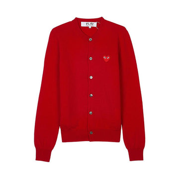 COMME DES GARCONS N007 051 レッドハート ワッペン カーディガン 158313805 [P]