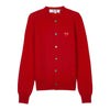 COMME DES GARCONS N007 051 レッドハートワッペン カーディガン 158313805 [P]