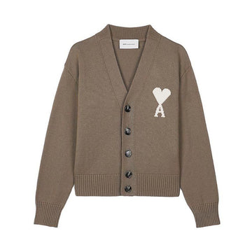 AMI Unisex Wool Cardigan 158313806 [P]