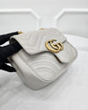 Gucci GG Marmont Mini Chain Shoulder Bag Gray 739682 150543345 [P]