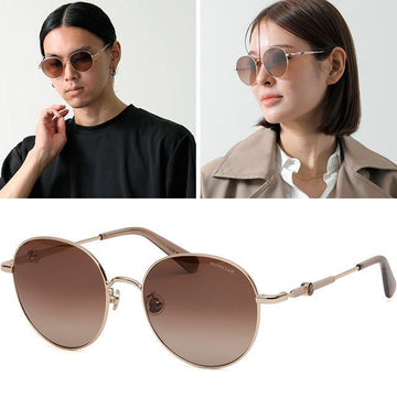 Moncler Sunglasses ML0233K Silver Gold Round Pink Mirror Blue Fashion Retro Asian Fit 123681898 [P]