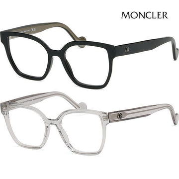 MONCLER Brillenfassung ML5155 Cat-Eye Horn Schwarz Transparent Oversized Luxus 123513541 [P]
