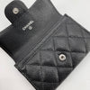 CHANEL Klassische Kaviar Klappen-Kartenetui 158318291 [P]