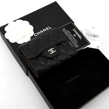 CHANEL Classic Caviar Small Flap Wallet 158318424 [P]
