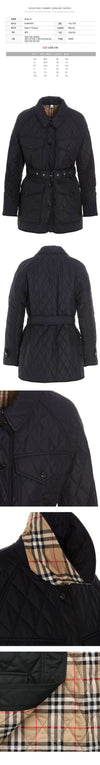 Burberry 24FW KEMBLE Diamond Quilted Jacket Black 8034122 124399539 [P]