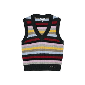 GANNI Damen Wollmischung Strickweste Mehrfarben K2286-999 118592256 [P]