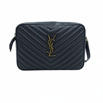 SAINT LAURENT Lou Kamera-Tasche Matelassé Chevron Steppleder Crossbody Schultertasche Schwarz 2 158329264 [P]