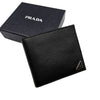 PRADA Vitello Logo Geldbörse Schwarz 145715444 [P]