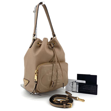 PRADA ジャカードカーフスキンバケットバッグ 1BH038 158331613 [P]