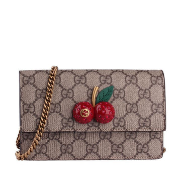 Gucci Cherry GG Supreme Mini Chain Bag 481291 K9GXT 8694 49855236 [P]