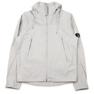 CP Company Men's Lens Wappen Pro Tech Hoodie Jacket (Dove Grey) 20CMOW011A 110264A 904 151251661 [P]