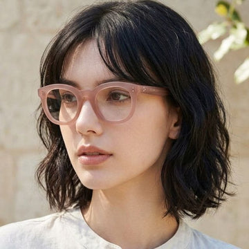 Celine CL5004IN 074 Pink Transparent Square Eyeglass Frame 101621312 [P]