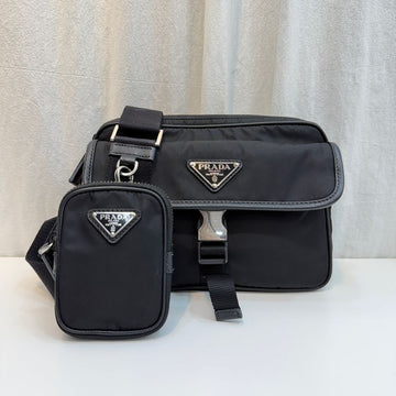 PRADA 2VH133 Nylon Saffiano Crossbody Bag 158333019 [P]
