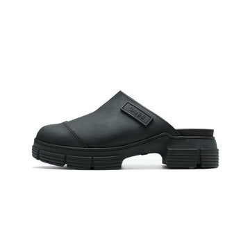 Ganni Logo Patch Rubber Sandals S1916-099 38442279 [P]