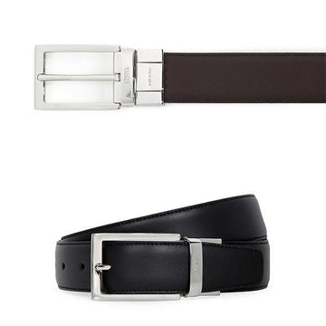 ZEGNA Reversibler Gürtel in Schwarz und Dunkelbraun 45278419 [P]