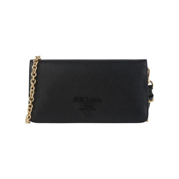 Prada Monochrome Saffiano Shine Strap Clutch Crossbody Bag 36856K-3 154130735 [P]