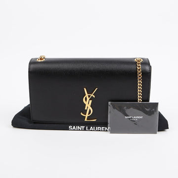 Saint Laurent Medium Shoulder Crossbody Bag Black with Gold Hardware 158195179 [P]