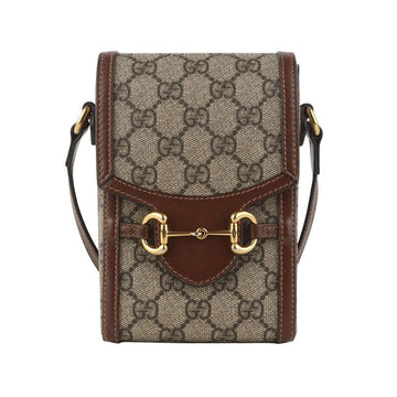 GUCCI GGスプリーム ホースビット 1955 ミニ クロスボディバッグ 37097-4 155586876 [P]