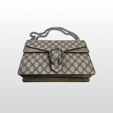Gucci Dionysus GG Supreme Medium Chain Shoulder Bag Beige 400249 158335681 [P]