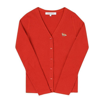 MAISON KITSUNE ベビー フォックス パッチ リブ カーディガン 122976683 [P]