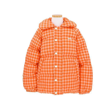 Tiny Cottons Padded AW24-291 P49 Bichii Check Short Padded Kids Jacket 123759250 [P]