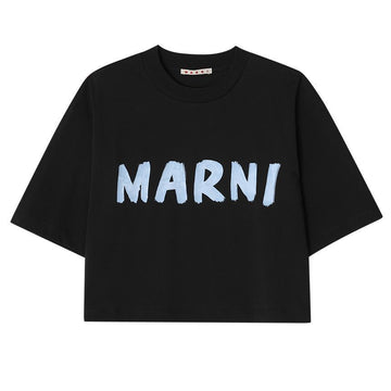 Marni Short Sleeve Logo Women's T-Shirt THJE0333P0 USCS11 L2N99 127472361 [P]