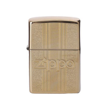 OTHER ジッポ ライター ZP29677 クラシック ハイポリッシュ パターン ロゴ スタンプ ゴールド ライター 127540950 [P]
