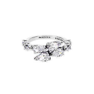 Pandora Timeless Sparkling Overlapping Band Ring Silver Women's Ring 193004C01 128575349 [P]