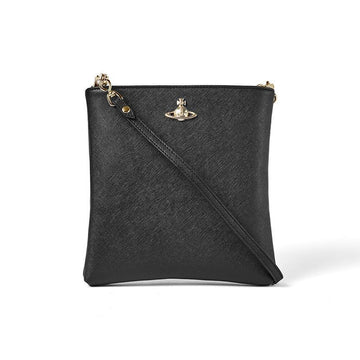 Vivienne Westwood Squire Saffiano Square Chain Women's Crossbody Bag 48030009U S0021 N402 130085560 [P]